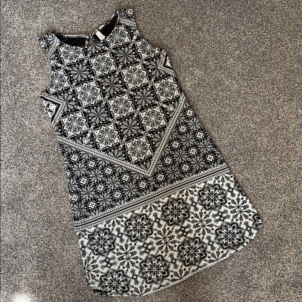Black and White Patterned Dress
